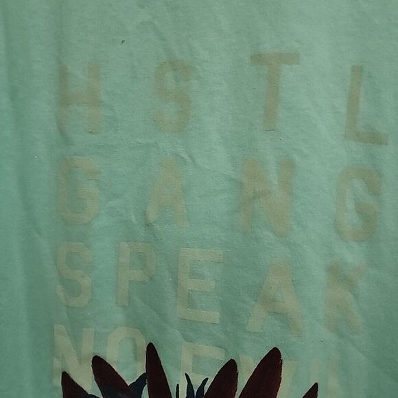 Hustle Gang American Native T-shirt Top Men's Shirt Size XL Blue - Picture 3 of 5